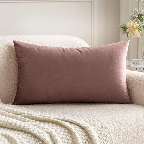 Vista 68 de MIULEE Funda de almohada de terciopelo suave, de lujo, decorativa, de Navidad, funda de cojín rectangular, decoración del hogar para sofá Verde