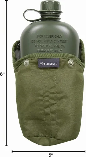 Vista 8 de Stansport G.I. Style Canteen, Cover & Belt (336)