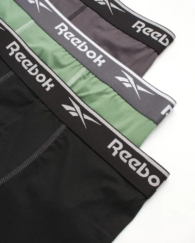 Vista 2 de Reebok Calzoncillos tipo bóxer deportivos de rendimiento suave para hombre (paquete de 6)