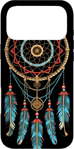Vista 22 de Dreamcatcher Native American Indian Feathers Tribal Boho Case for iPhone 17