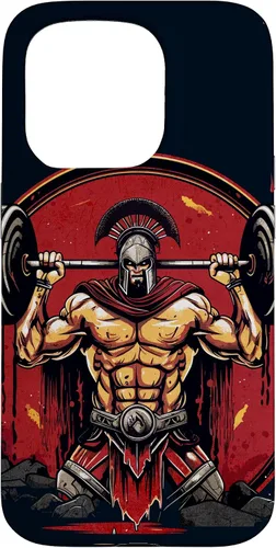 Vista 14 de Spartan - Funda para iPhone 17 con levantamiento de pesas, motivación para el gimnasio