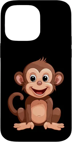 Vista 21 de iPhone 16 Monkey Lover - Funda de regalo con diseño de silueta para hombres, mujeres y niños