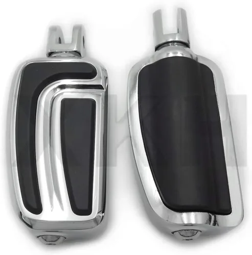 Vista 9 de SMT- Estriberas cromadas de calavera compatibles con Harley 2018 y posteriores FXBB FXBR FXBRS FXLR 2019 Street Bob [B07P5H6Z2M] Cromo 1