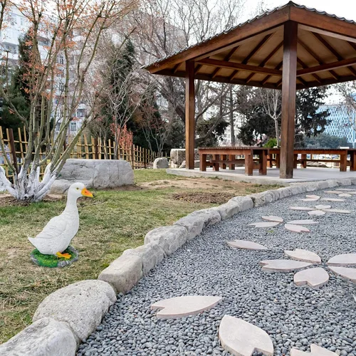 Vista 7 de Vaguelly Adorno simulado de jardín de hadas, decoración artificial, estatuas de animales, manualidades para niños, estatuas al aire libre, estatuas