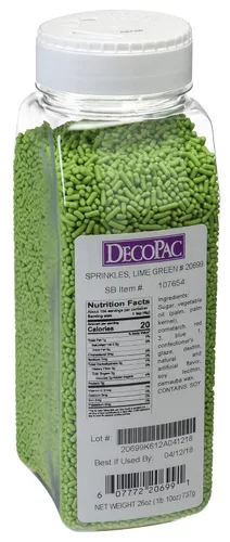 Vista 15 de DecoPac Black Sprinkles Paquete Extra Grande de 26oz Mezcla de Chispitas para Pastel, Chispitas Elegantes Para Decoración de Pasteles