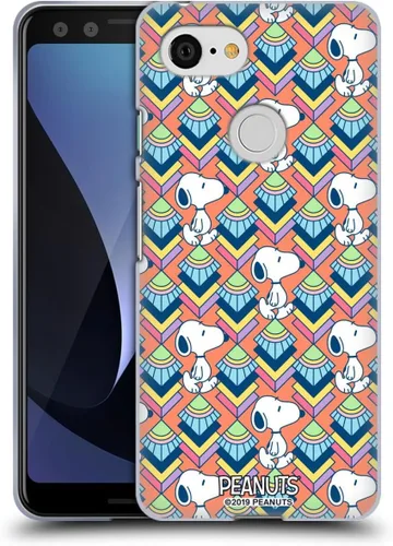 Vista 204 de Head Case Designs Snoopy Deco Dreams - Funda de gel con licencia oficial de Peanuts Blue Pattern [protección de grado militar] compatible con Google