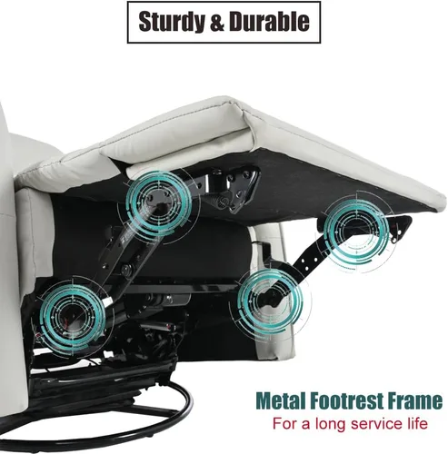 Vista 4 de Silla reclinable giratoria de 270°