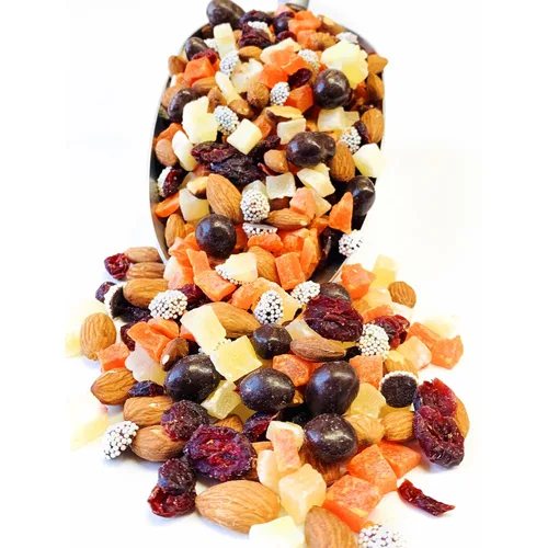 Vista 14 de NY SPICE SHOP Mezcla de frutos secos antioxidantes con frutos secos mixtos, bocadillos saludables para adultos y niños - Paquetes de bocadillos