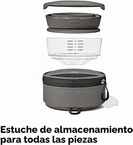 Vista 3 de OXO Cafetera de viaje plegable Brew con estuche de almacenamiento