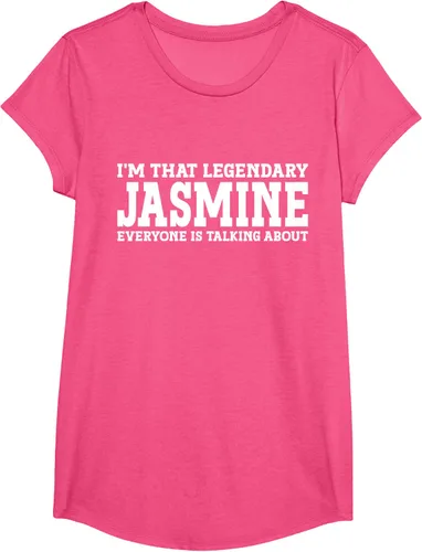 Vista 15 de Jasmine Personal Name - Camiseta divertida de jazmín para mujer y niña, Negro