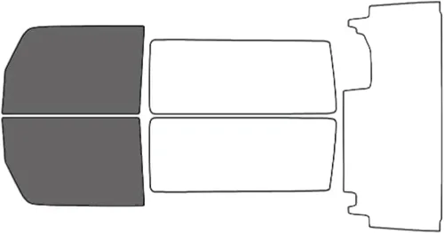 Vista 8 de Rvinyl Kit de tinte de ventana compatible con Jeep Wrangler 2011-2018 (2 puertas, Jk) - Kit de precorte trasero - 5%