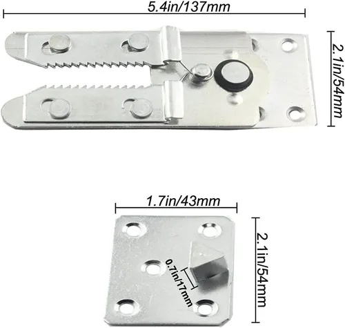 Vista 2 de AWEN + Paquete de 2 tornillos de conector de sofá seccionales, piezas de repuesto para sofá seccional, muebles