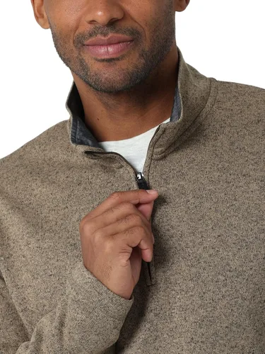 Vista 3 de Wrangler Authentics - Sudadera para hombre (forro polar, cierre de cremallera)