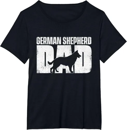 Vista 69 de Camiseta de pastor alemán para el día del padre del dueño de perros caninos, Negro