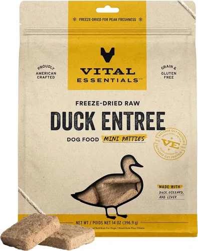 Vista 9 de Vital Essentials Alimento crudo liofilizado para perros, mini empanadas de conejo, 14 onzas