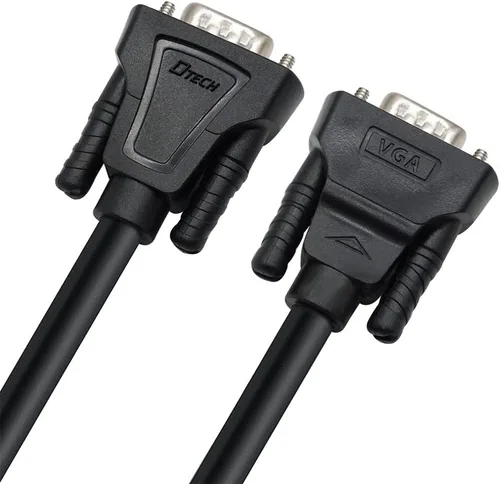 Vista 4 de DTECH Cable VGA a VGA de 5 pies para proyector de monitor de computadora 1080p de alta resolución (4.9 ft)