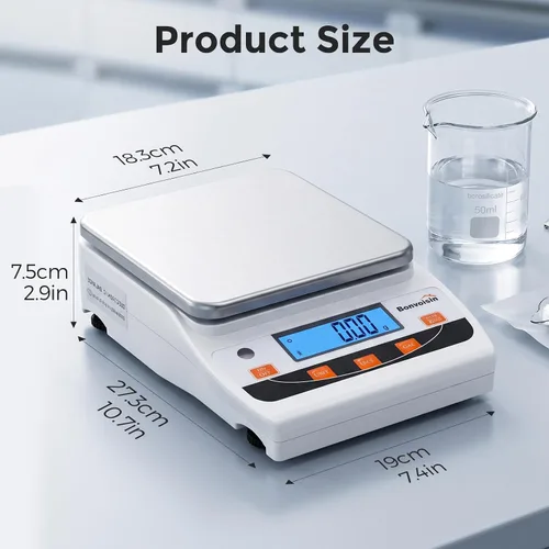 Vista 8 de Bonvoisin Báscula de laboratorio 176.37 oz x 0.0004 oz Escala digital