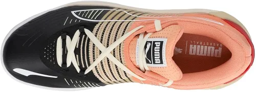 Vista 4 de PUMA Fusion Nitro Tenis de baloncesto para hombre, color naranja