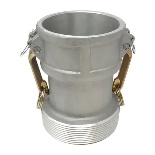 Vista 10 de Gloxco Aluminio tipo B leva y ranura de montaje, 1" Camlock hembra x 1" macho NPT (CAM-10-B-AL)