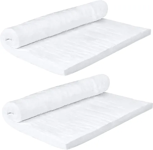 Vista 10 de Manta deflectora de fibra cerámica de 24" x 12" x 1" (gruesa) aislante ignífuga clasificada hasta 2400°F, resistencia a altas temperaturas