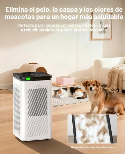 Vista 7 de Purificadores de aire para habitaciones grandes del hogar de hasta 3500 pies cuadrados, H13 True HEPA 0.1 micrones 99.97% filtración con filtro