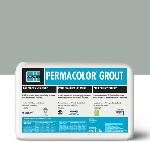 Vista 7 de LATICRETE Lechada PERMACOLOR Gris polvoriento, 25 libras