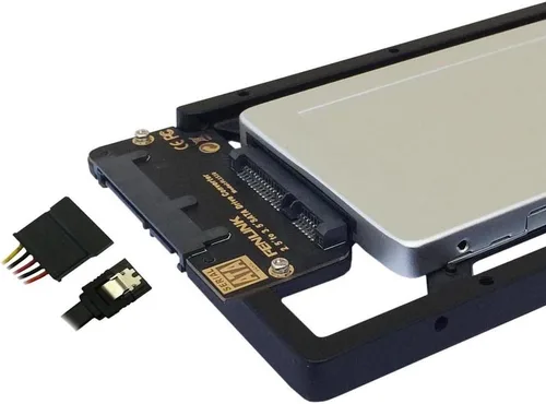 Vista 3 de Convertidor de unidad SATA de disco duro interno SSD de 6 GB de 2,5 pulgadas a 3,5 pulgadas