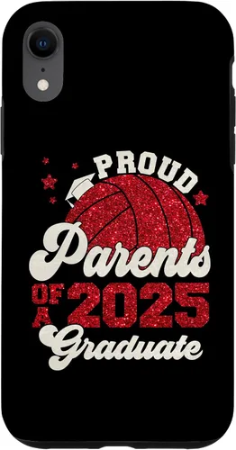 Vista 24 de iPhone 16 Parents of a 2025 Graduate Senior Graduation Volleyball Case