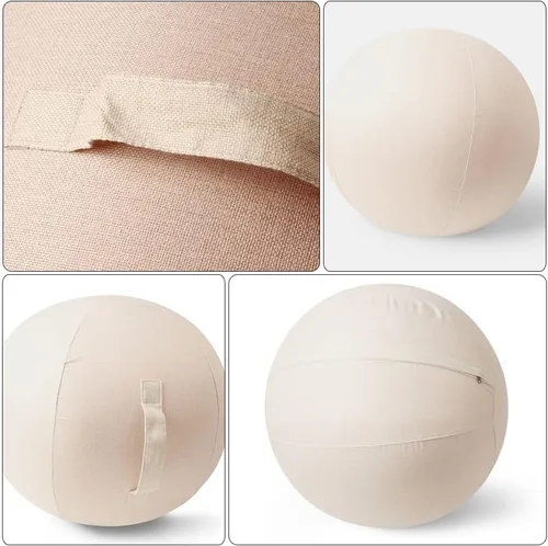 Vista 6 de LUOZZY Pelotas de yoga de 29.5 in, protector de pelotas de yoga (29.5 pulgadas)