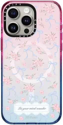 Vista 10 de CASETiFY Funda para iPhone 15 Pro Max, compatible con MagSafe Protección contra caídas de grado militar 4x de 8.2 pies Cheetah Paradise Pink