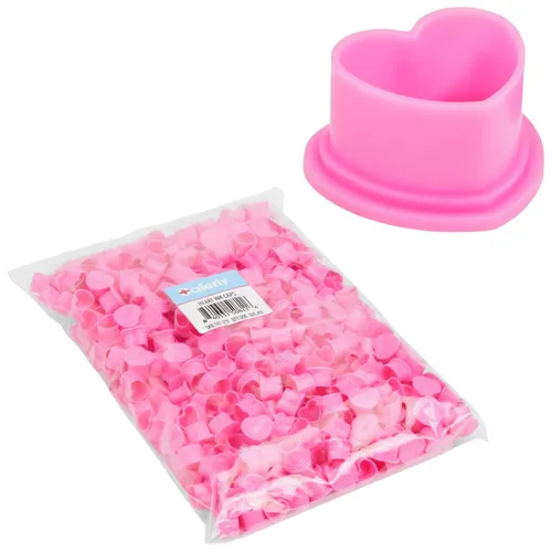 Vista 8 de Saferly Tapas de tinta de tatuaje de corazón con base para tatuaje, tatuaje, soporte de pigmento desechable, suministros de tatuaje de microblading