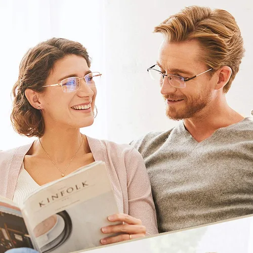 Vista 7 de Lentes de lectura progresivos multifocal, bloqueo de luz azul, multifocales, para hombres y mujeres