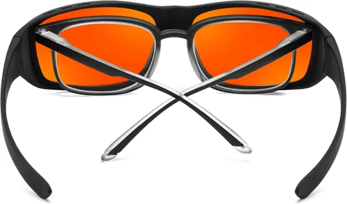 Vista 8 de FEISEDY Fitover B1228 - Lentes de luz azul para juegos de computadora para dormir mejor, antirreflejos