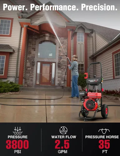 Vista 9 de Lavadora a presión de gas PowerSmart, 3800 PSI y 2.5 GPM para limpieza