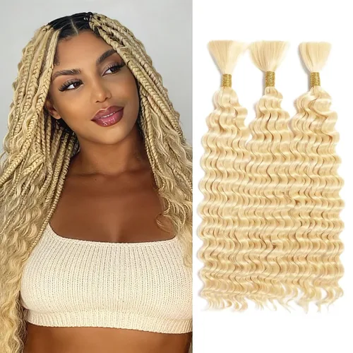 Vista 14 de Cabello humano bohemio, cabello trenzado, 16 pulgadas, 3.53 onzas #1B
