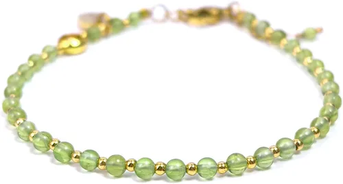 Vista 22 de Morchic 3mm Natural Gemstone Beaded Bracelet for Women, Dainty Tiny Charm Jewelry, Adjustable 7.1-8.6" Ideal Birthday Holiday Gift