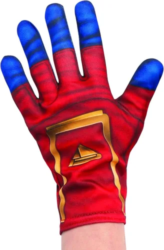 Vista 2 de Rubie's Marvel - Guantes de disfraz de Capitán Marvel para niños, rojo/azul