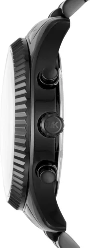 Vista 2 de Michael Kors - Reloj cronógrafo Lexington de acero inoxidable Esfera negra