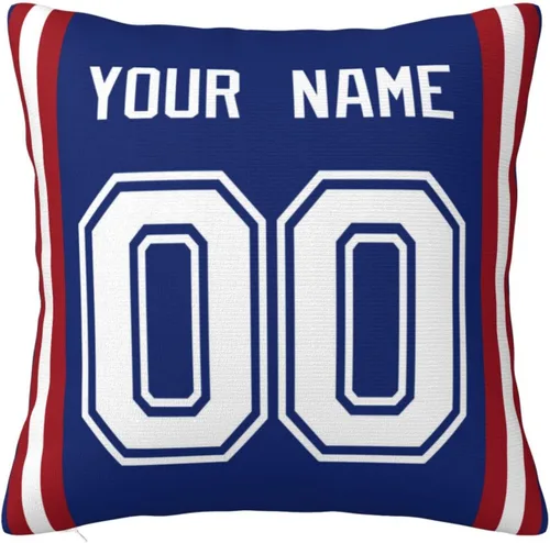 Vista 15 de Fundas de almohada personalizadas decorativas con nombre y número, fundas de almohada cuadradas para sofá, dormitorio, silla de automóvil