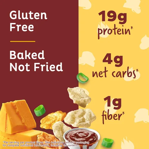Vista 4 de Quest Nutrition Paquete variado de chips de proteína y galleta de proteína de chispas de chocolate; apto para dietas cetogénicas; alto en proteínas