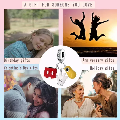 Vista 111 de LNQOBU Happy Life - Colgante para pulseras de abalorios, plata de ley 925 para mujer (con un espaciador de cuentas)