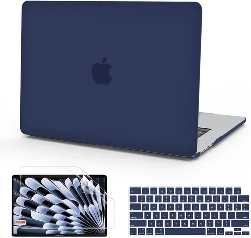 Vista 17 de B BELK Funda compatible con MacBook Air de 15 pulgadas 2026 2025 2024 2023 M5 M4 M3 M2 A3448 A3241 A3114 A2941 Pantalla de retina líquida, carcasa