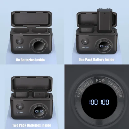Vista 8 de JYJZPB Paquete de 2 baterías NP-FZ100 y cargador de batería rápido compatibles con cámaras Sony A7III, A7IV, A7R III, A7R IV, A9, A9II, Alpha 9S