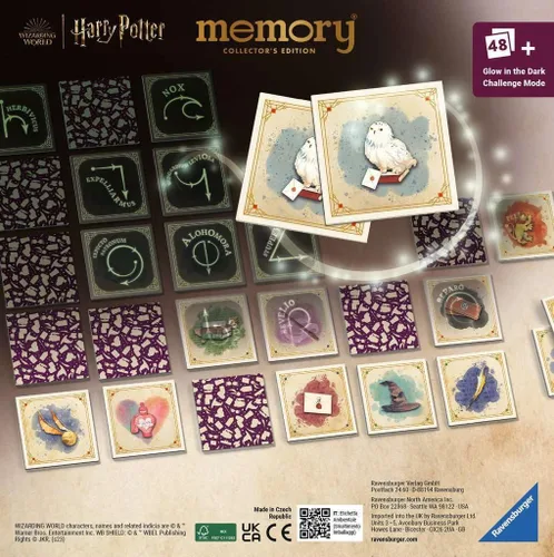 Vista 2 de Ravensburger Juego de memoria de coleccionista de Harry Potter, pares de fotos a juego para niños a partir de 6 años