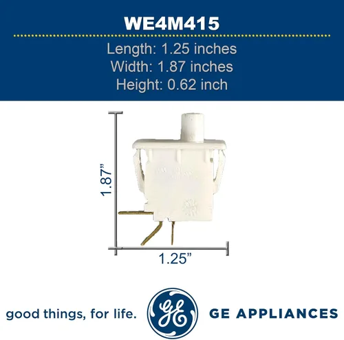 Vista 5 de GE WE4M415 - Interruptor de puerta original OEM para secadora GE