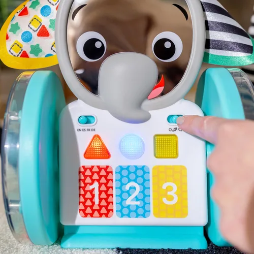 Vista 13 de Juguete de bebé para gatear Baby Einstein Chase & Tap Earl, con espejo y música, para bebés de 6 meses en adelante (Paquete de 4)