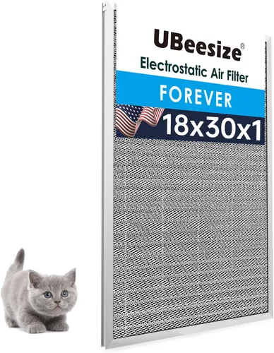 Vista 8 de UBeesize - Filtro de aire reutilizable de 20 x 20 x 1 pulgadas, lavable, MERV 8, permanente, electrostático, para aire acondicionado y HVAC