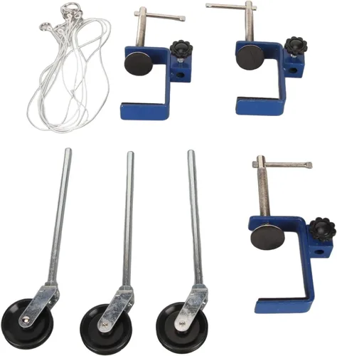 Vista 8 de Abrazadera universal C para escritorio, abrazadera de montaje de mesa, 3 piezas de abrazadera C de alta resistencia para laboratorio de enseñanza