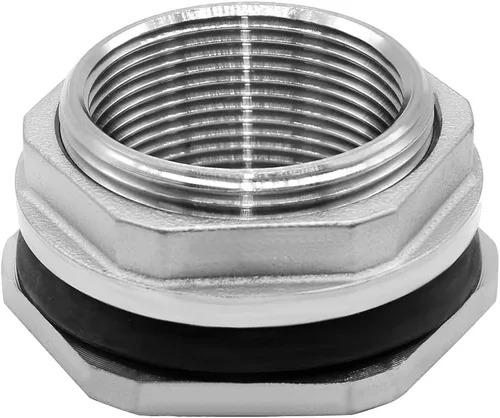 Vista 8 de Beduan 1" Conector Hembra de Mamparo para Tanque de Agua de Acero Inoxidable Thru-Hull