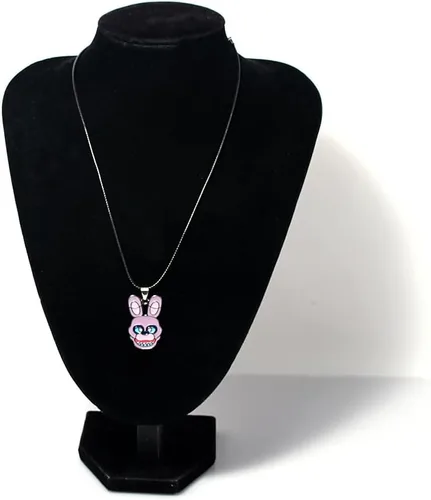 Vista 4 de SONGCHANGJEWELRY FNAF - Collar de seguridad de Freddy's - Colgante de disfraz de Fazbear Nights - Coleccionistas de Cospalay para fanáticos